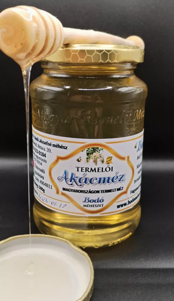 Akácméz 0.5 kg – Bodó Méhészet