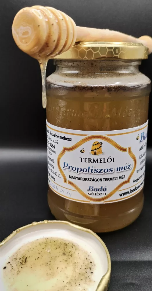 Propoliszos méz 0,5 kg – Bodó Méhészet termelői kínálat