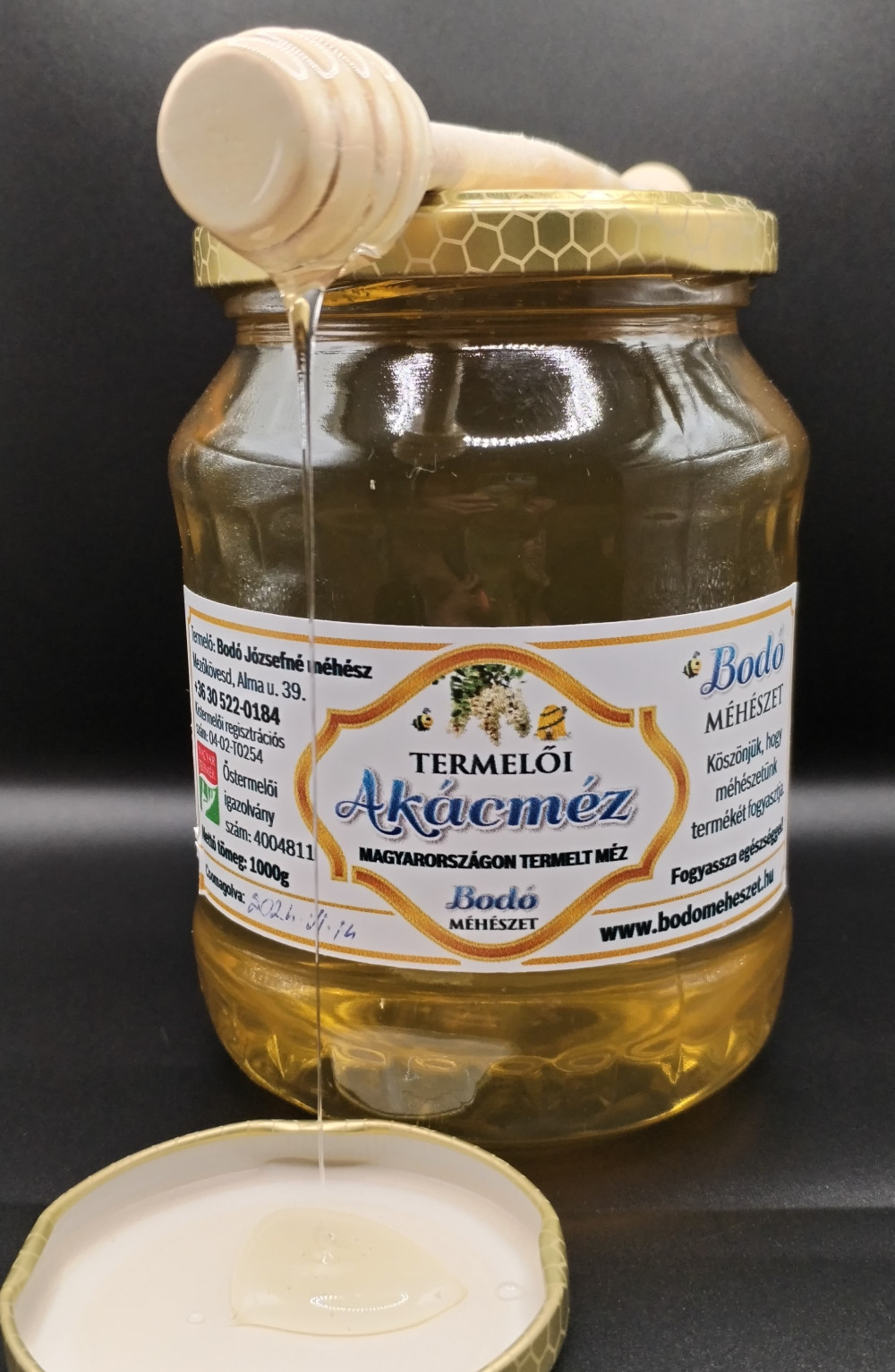 Bodó Méhészet Akácméz 1kg Bodó Méhészet Akácméz 1kg