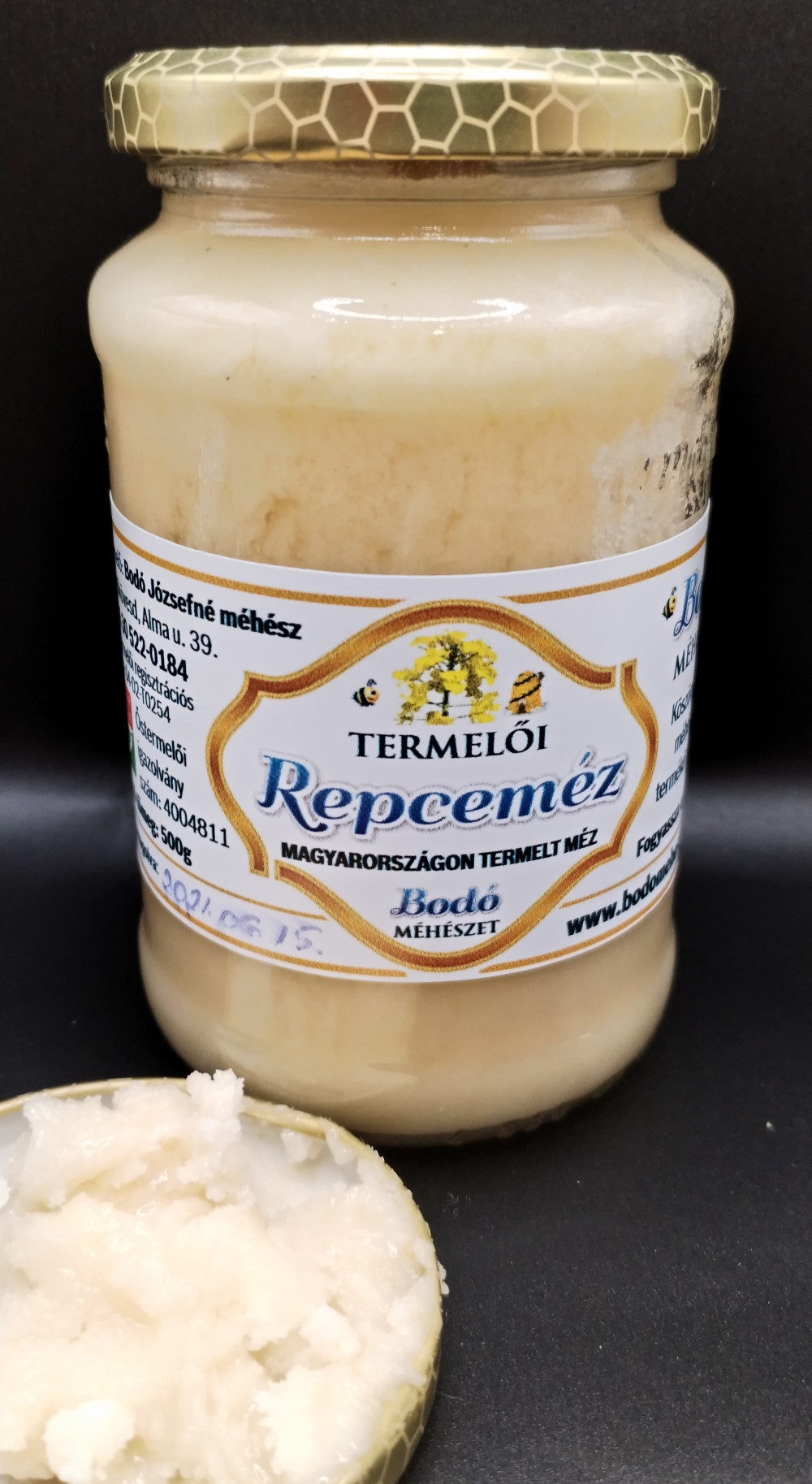 Bodó Méhészet Repceméz 0,5 kg Bodó Méhészet Repceméz 0,5 kg