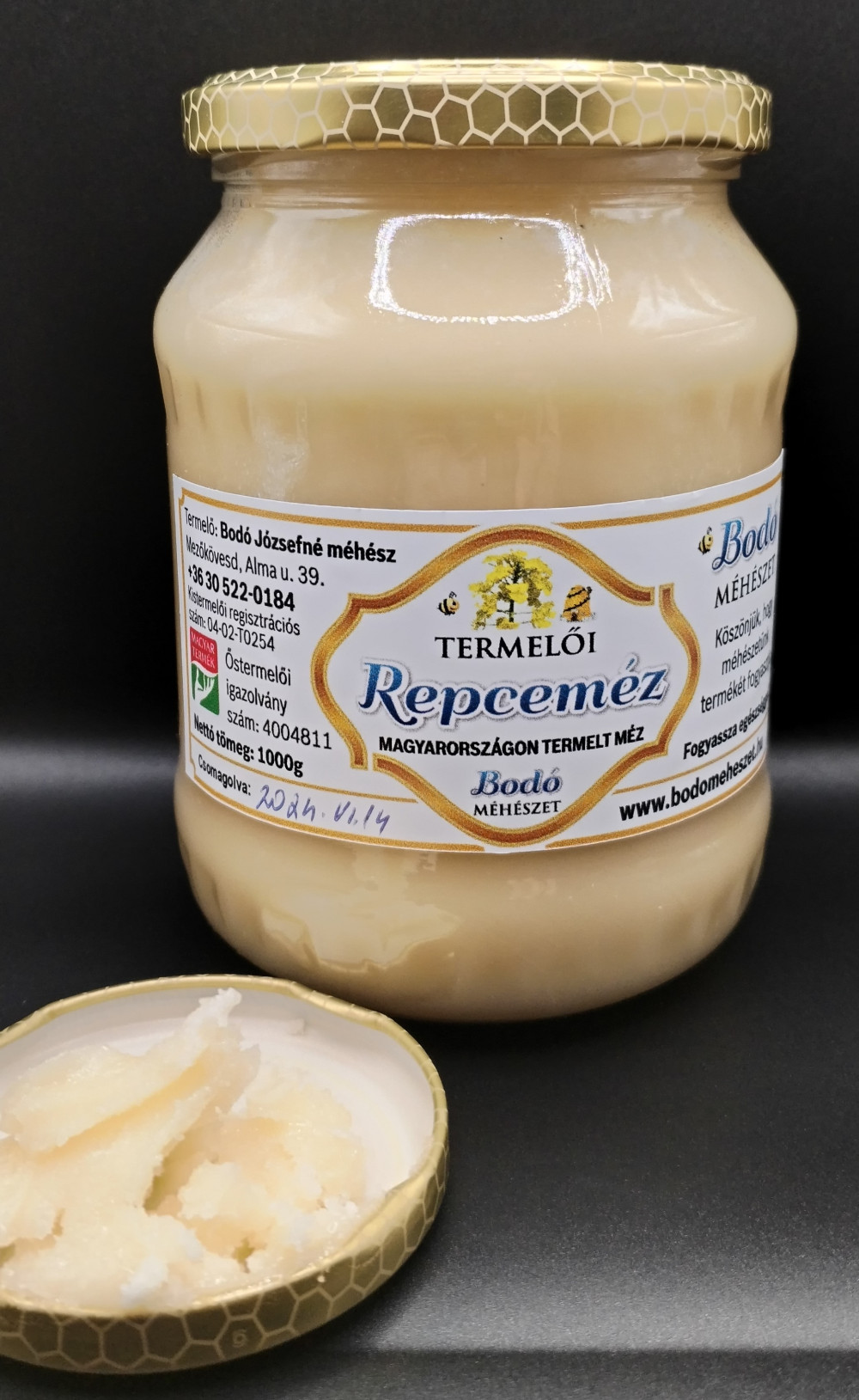 Bodó Méhészet Repceméz 1kg Bodó Méhészet Repceméz 1kg